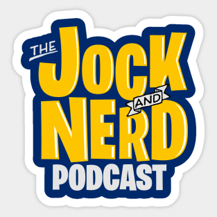 Jock and Nerd Podcast NEW 2021 Logo Sticker